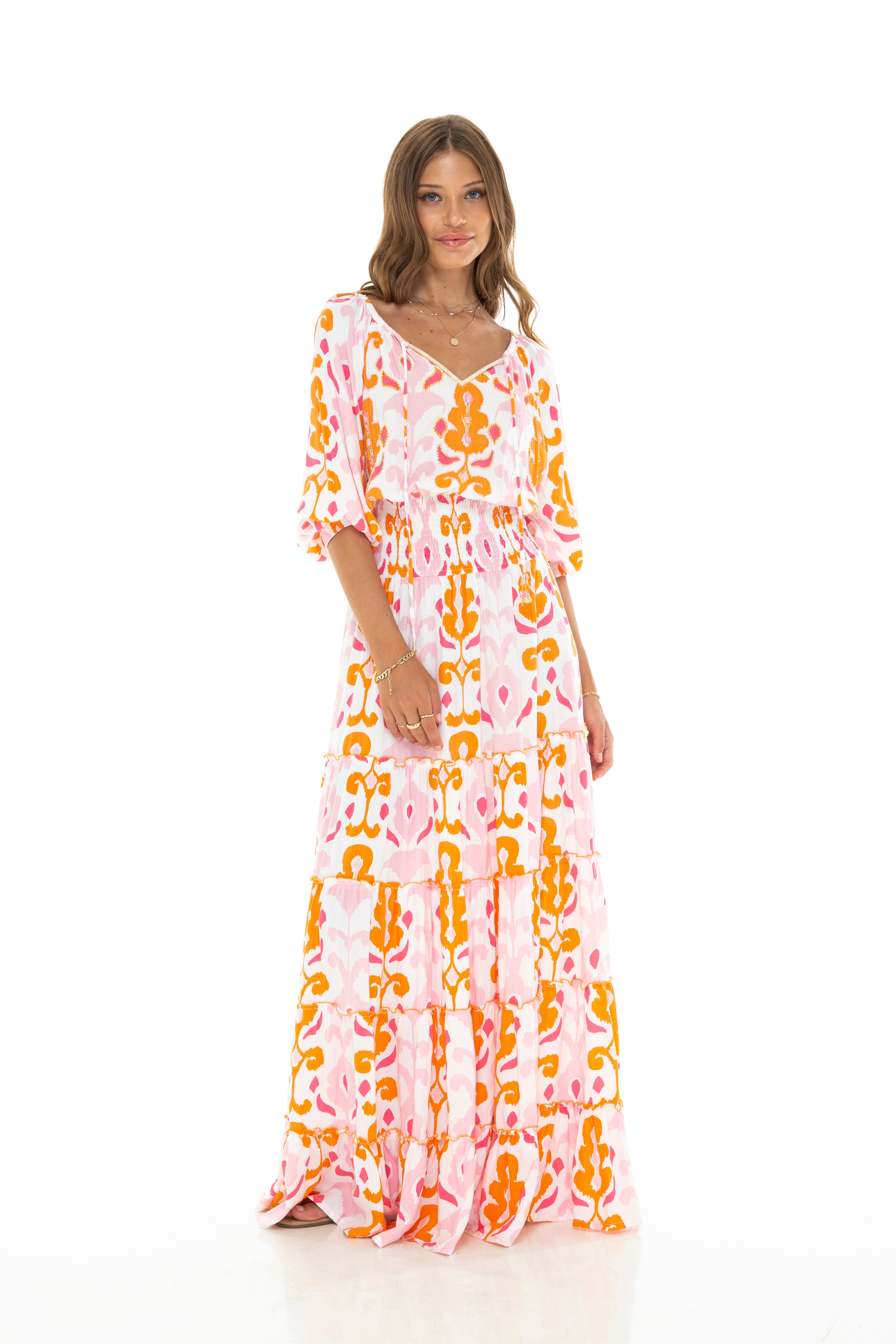 Skemo Sumba Montana Long Dress - Pink