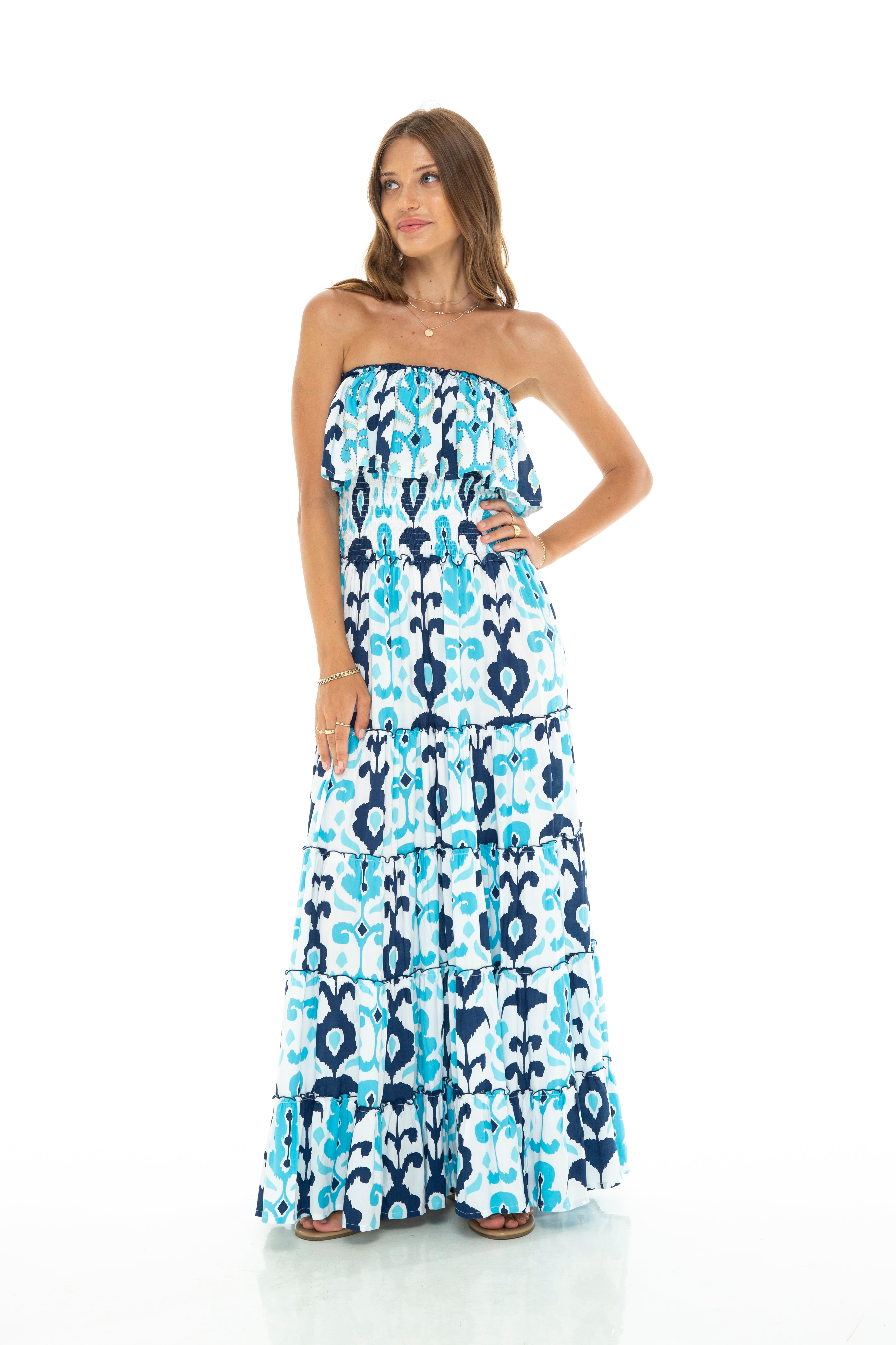 Skemo Sumba Ruffle Long Dress – CK Bradley
