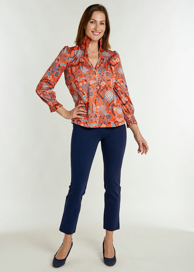 Aspen Blouse - Frolic Fire