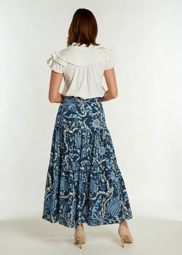 Samana Skirt - Frolic Aegean Blue