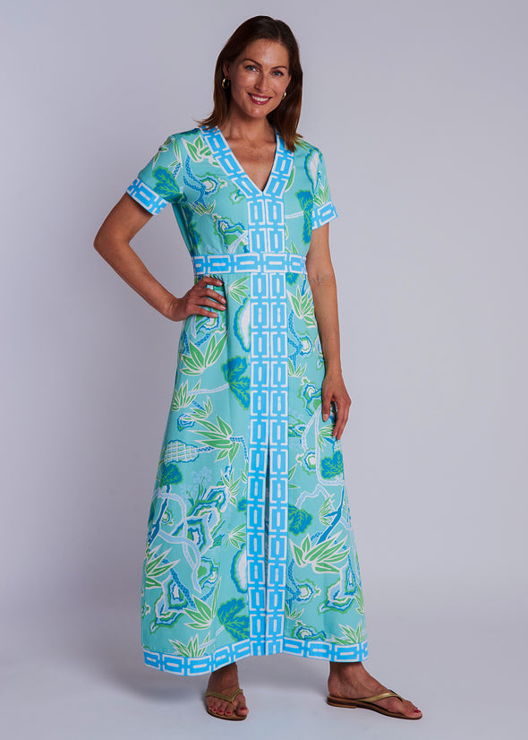 Leland Dress - Winifred Seafoam