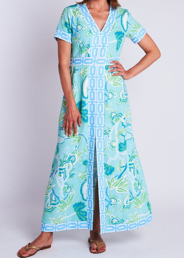 Leland Dress - Winifred Seafoam