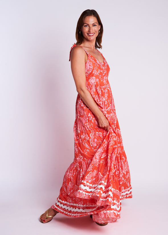 Maisie Dress - Cordelia Coral