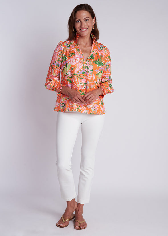 Aspen Blouse - Eden Orange