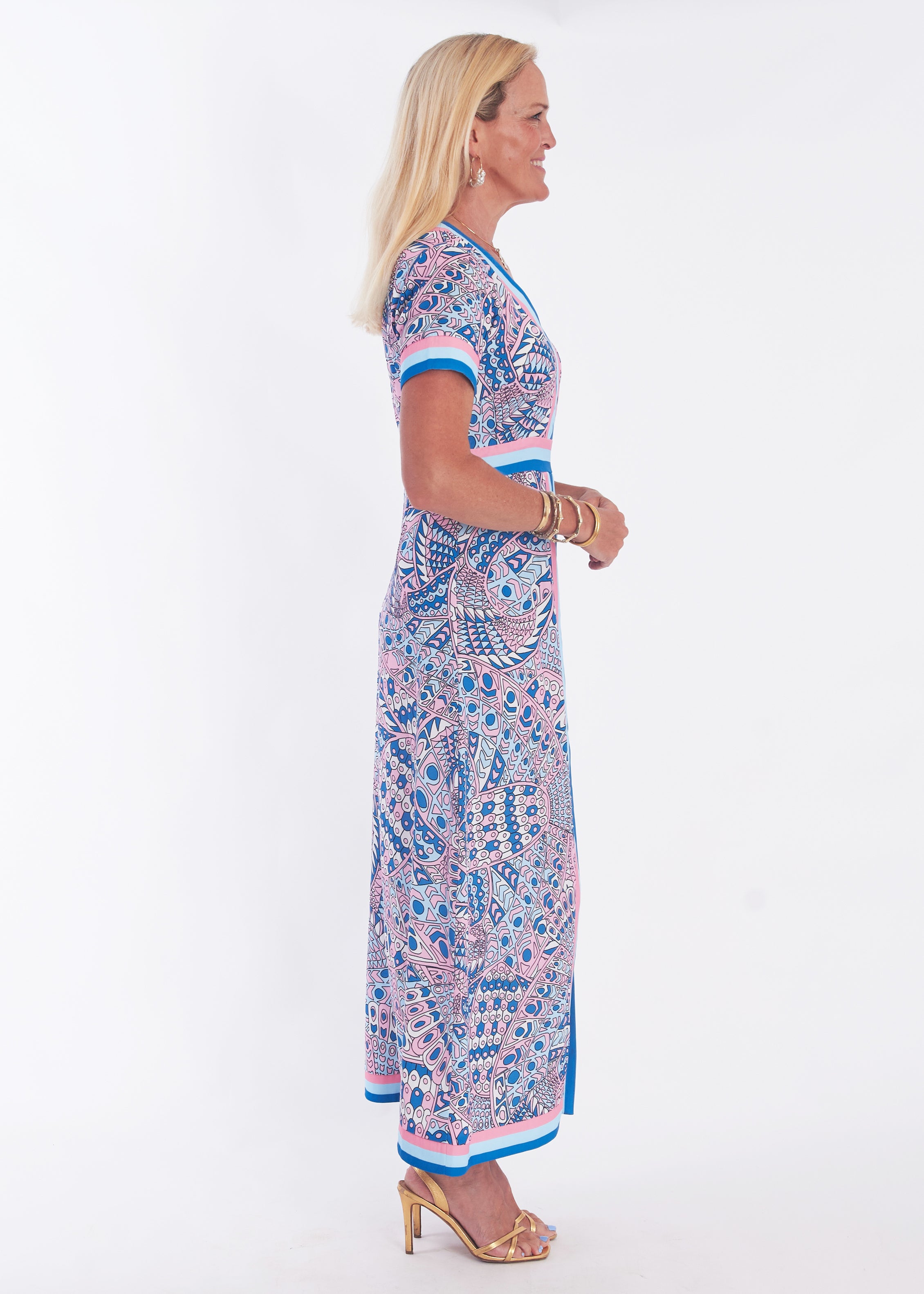 Leland Dress - Falcon Hydrangea – CK Bradley