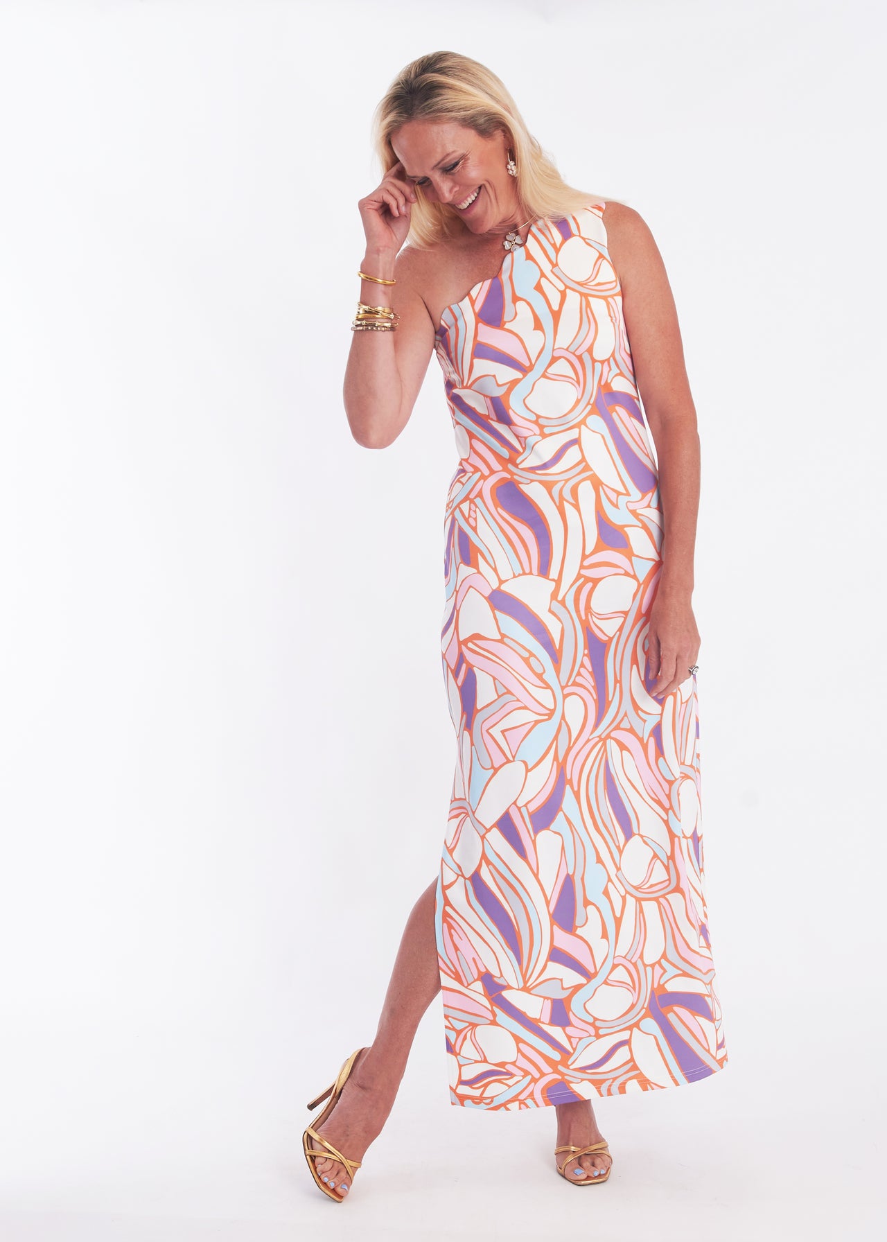 Mallorca Dress (Long) - Mambo Papaya