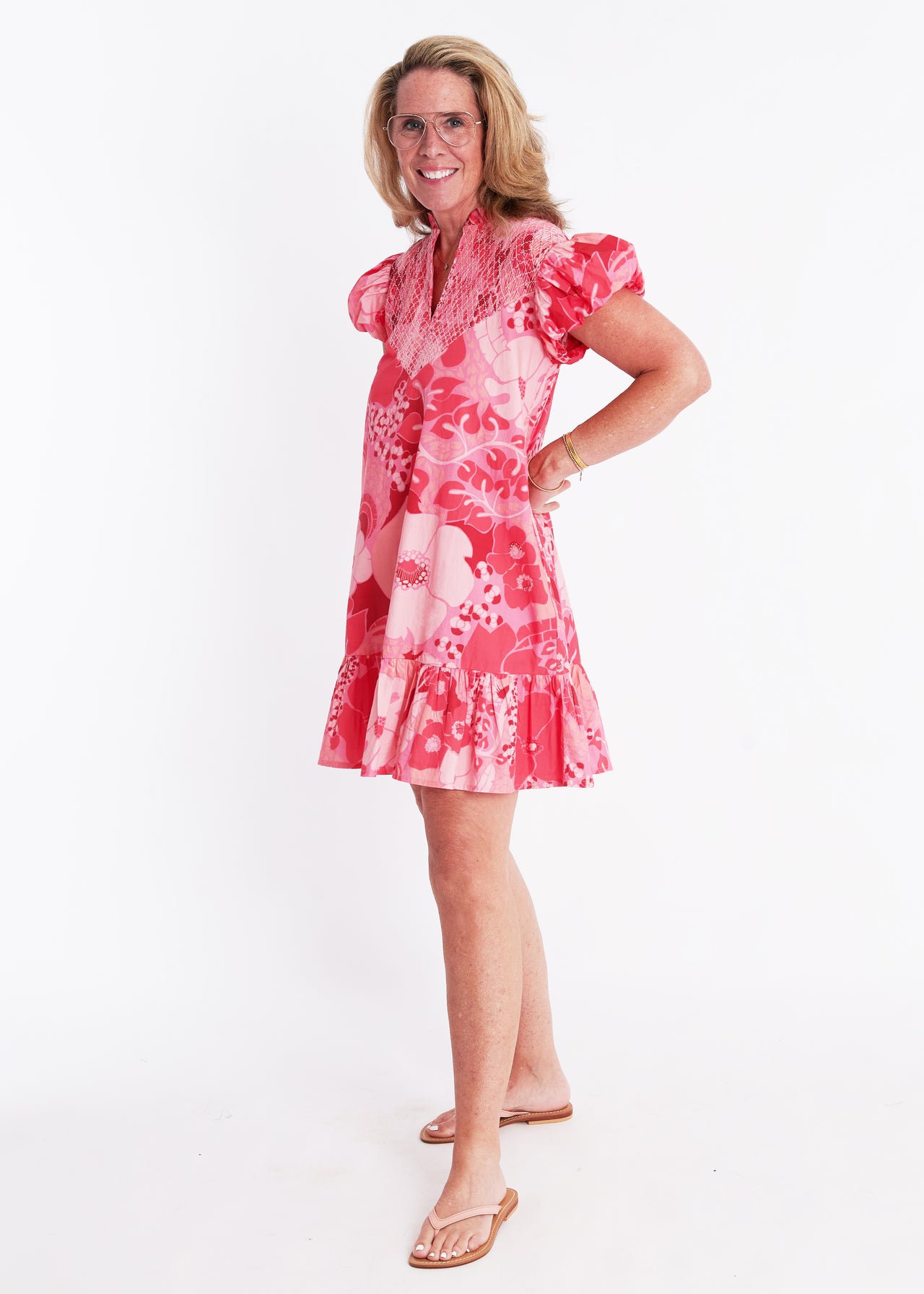 Cayman Dress - Narnia Geranium