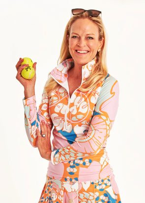 Sutra Half Zip - Narnia Nectarine