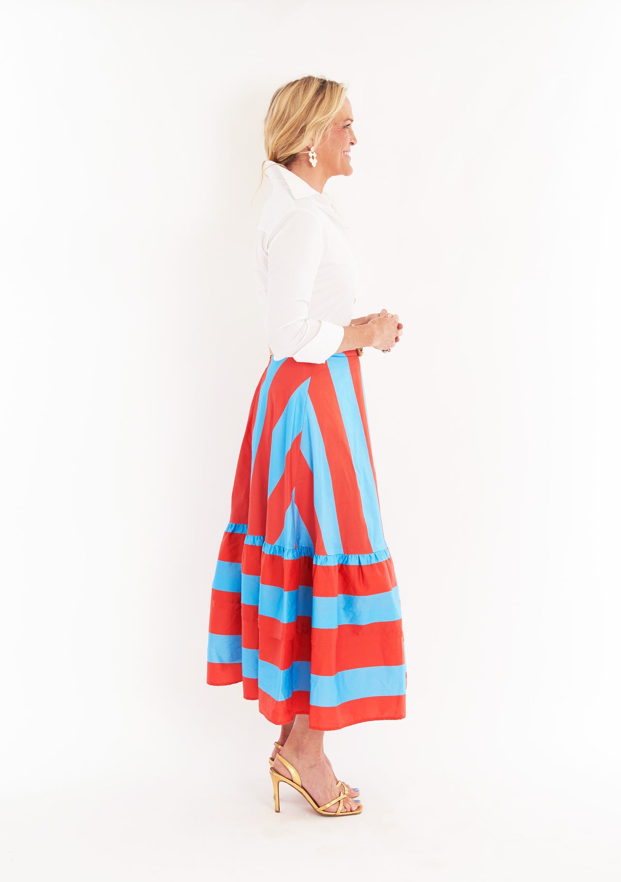 Trask Skirt - Americana Stripe