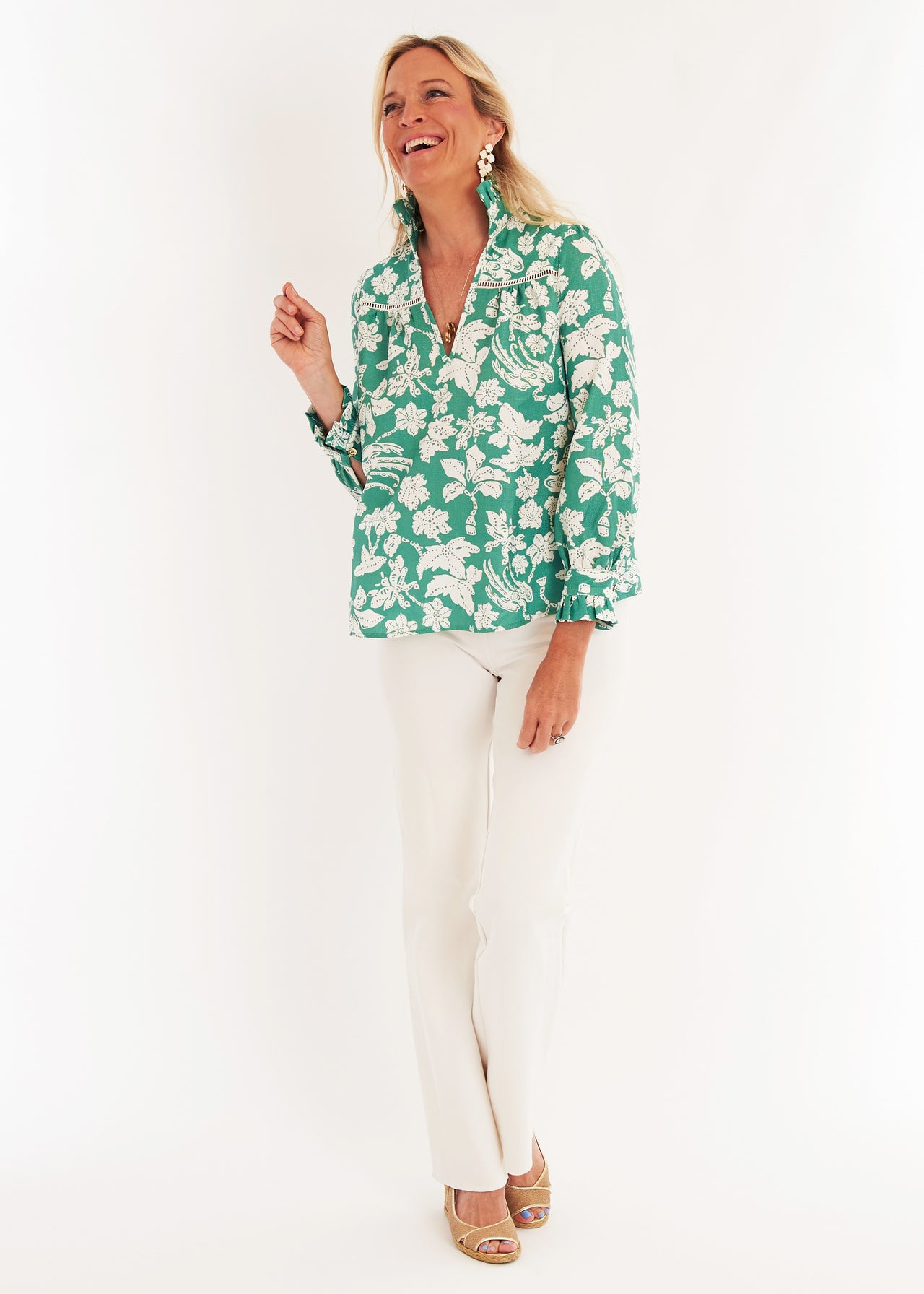 Aspen Blouse - Lingren Verde