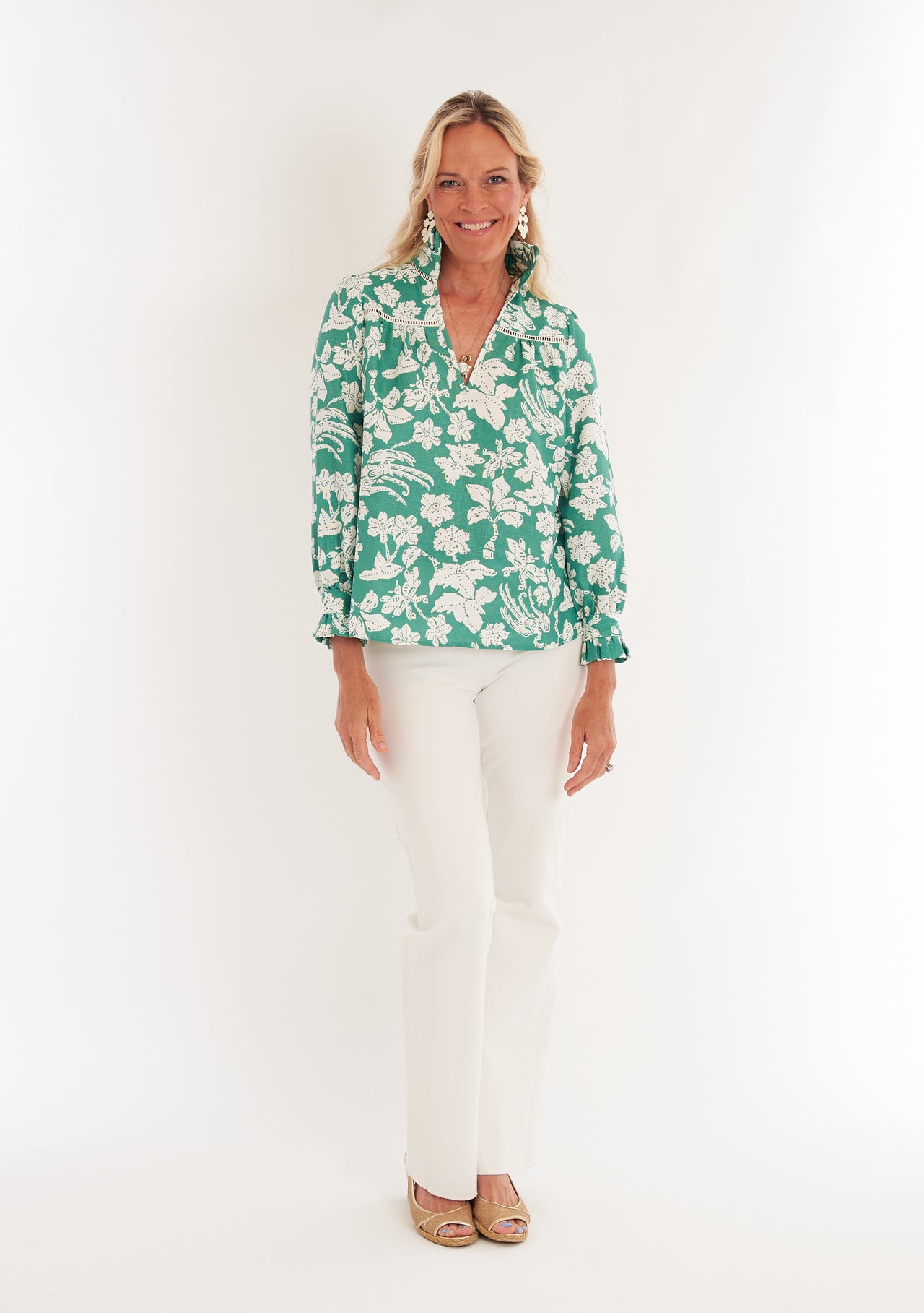 Aspen Blouse - Lingren Verde