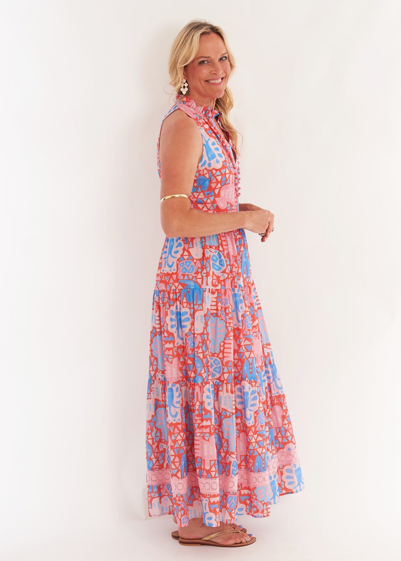 Birdie Dress - Menagerie Cotton Candy