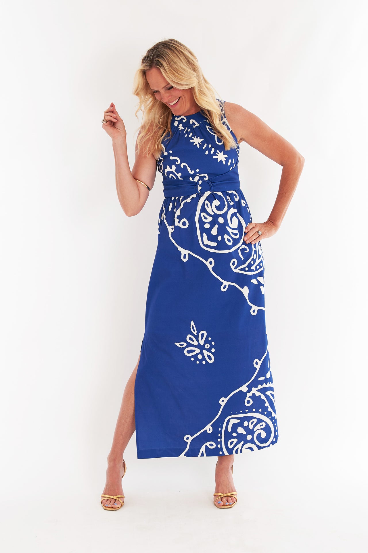 Nina Dress - Bandana Navy