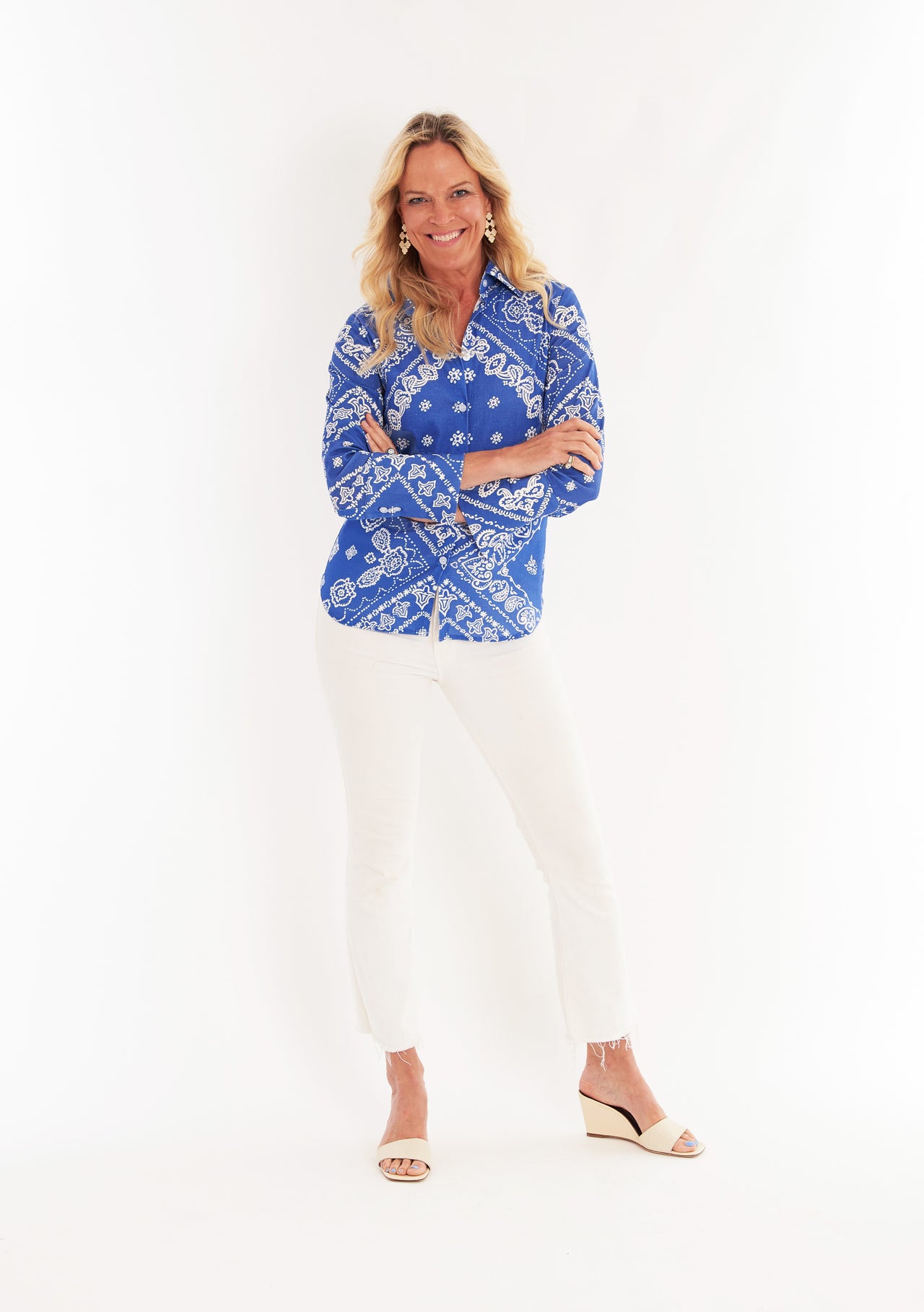 Tenley Shirt - Bandana Navy