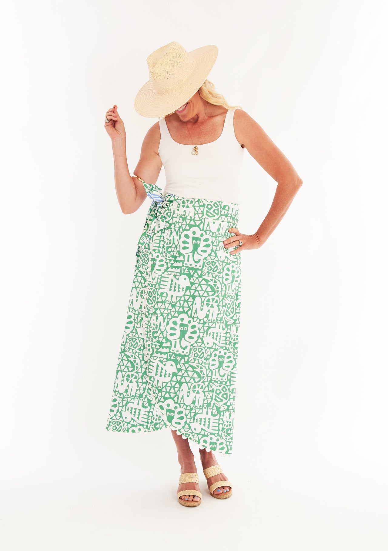 Terrenas Skirt - Menagerie Verde