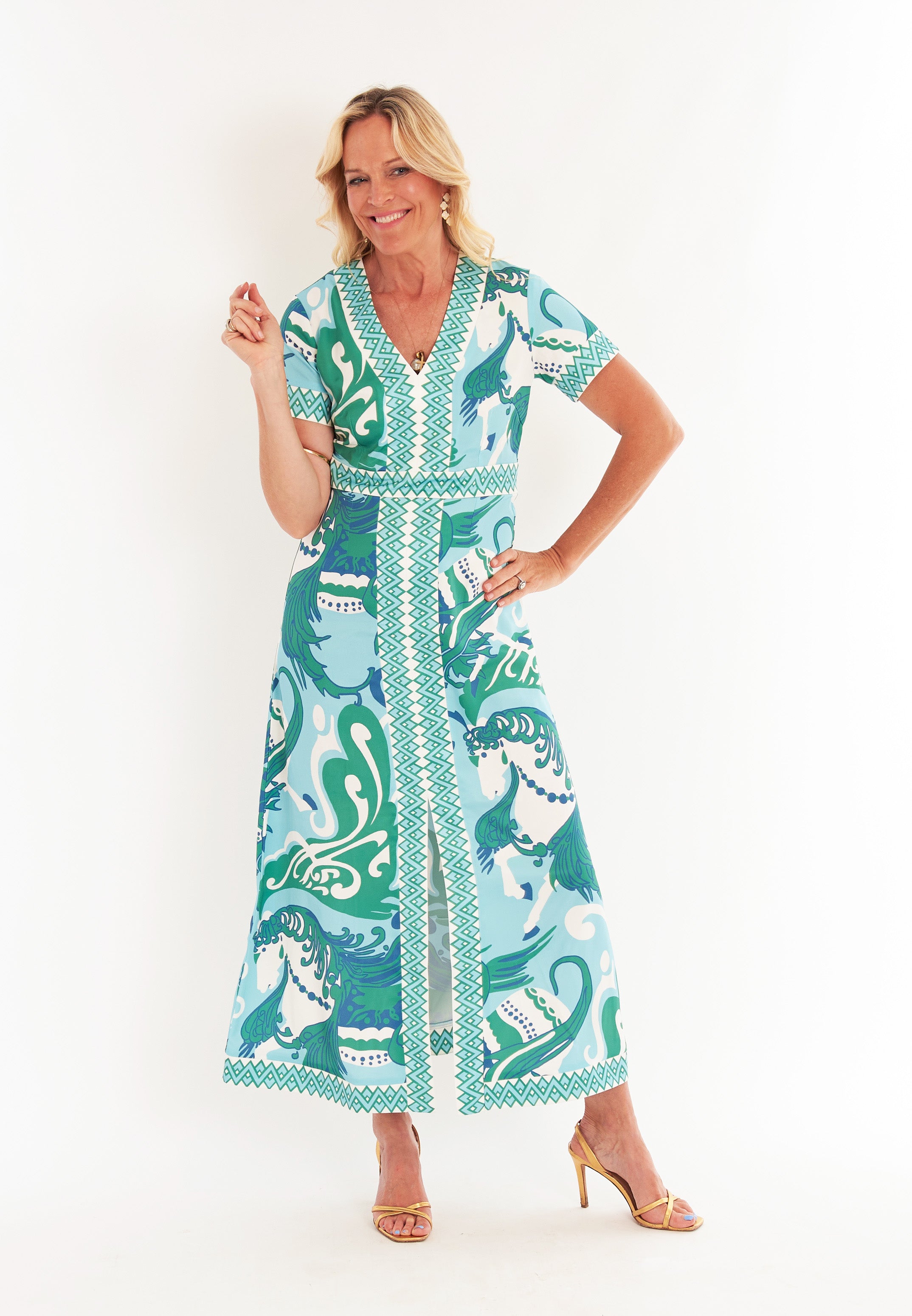 Leland Dress - Nouveau Robbins Egg