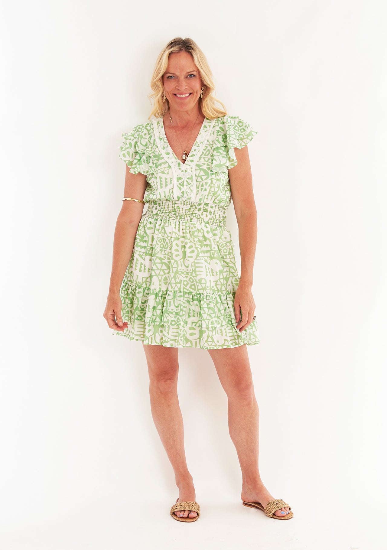 Fritzy Dress - Menagerie Mint