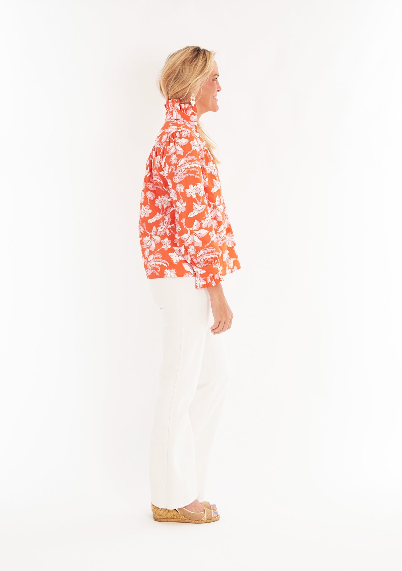 Aspen Blouse - Lingren Papaya