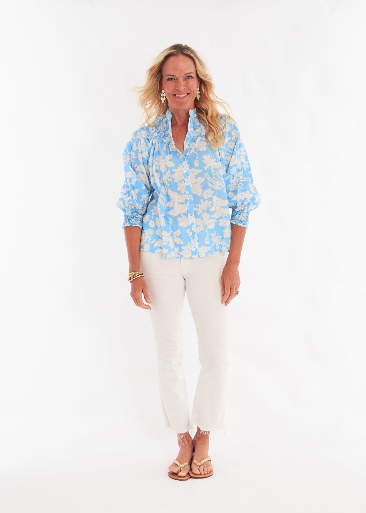 Freya Top - Lingren Sky Top