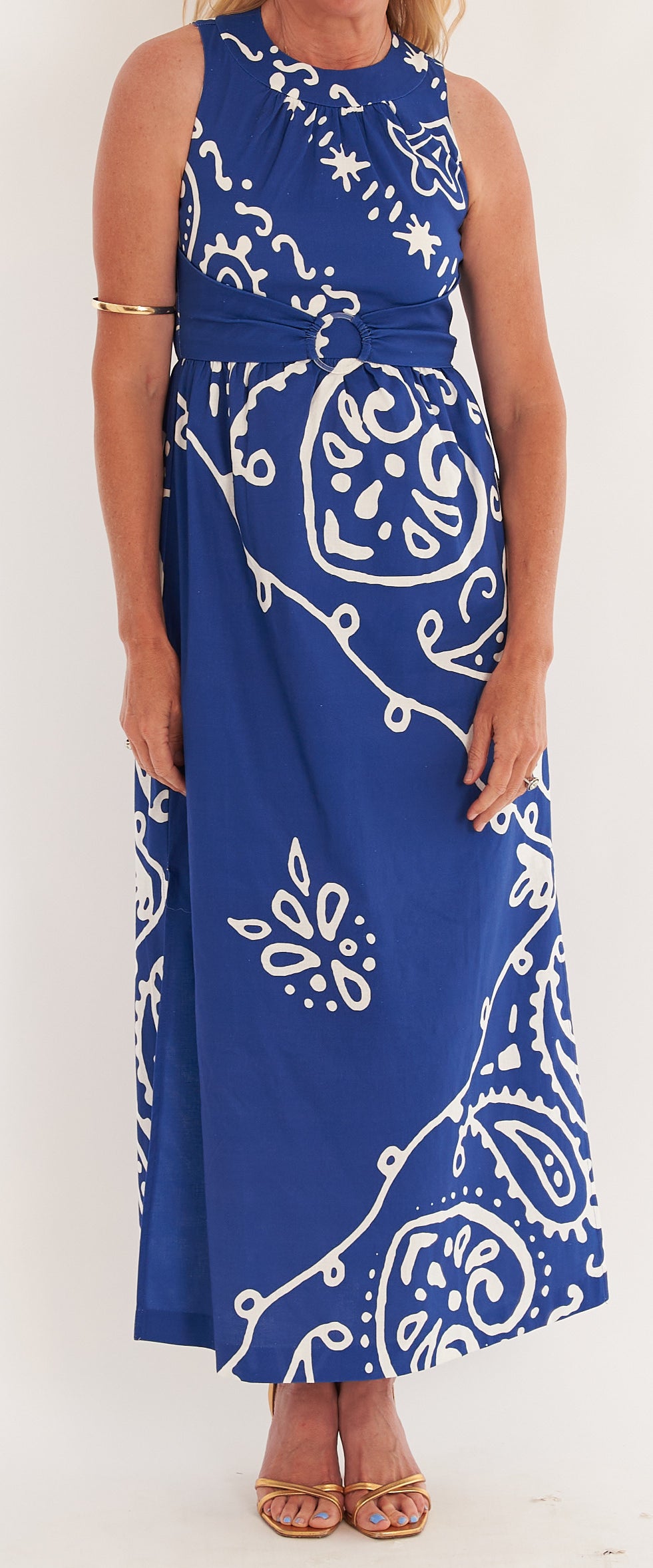 Nina Dress - Bandana Navy
