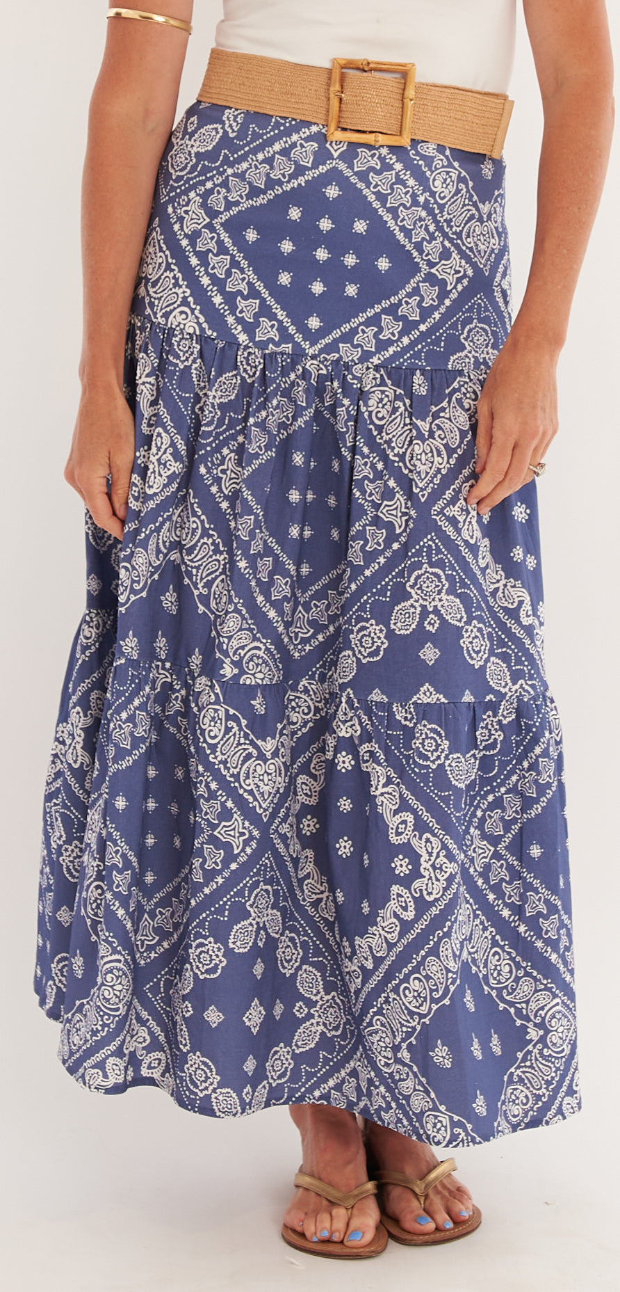 Samana Skirt - Bandana Navy