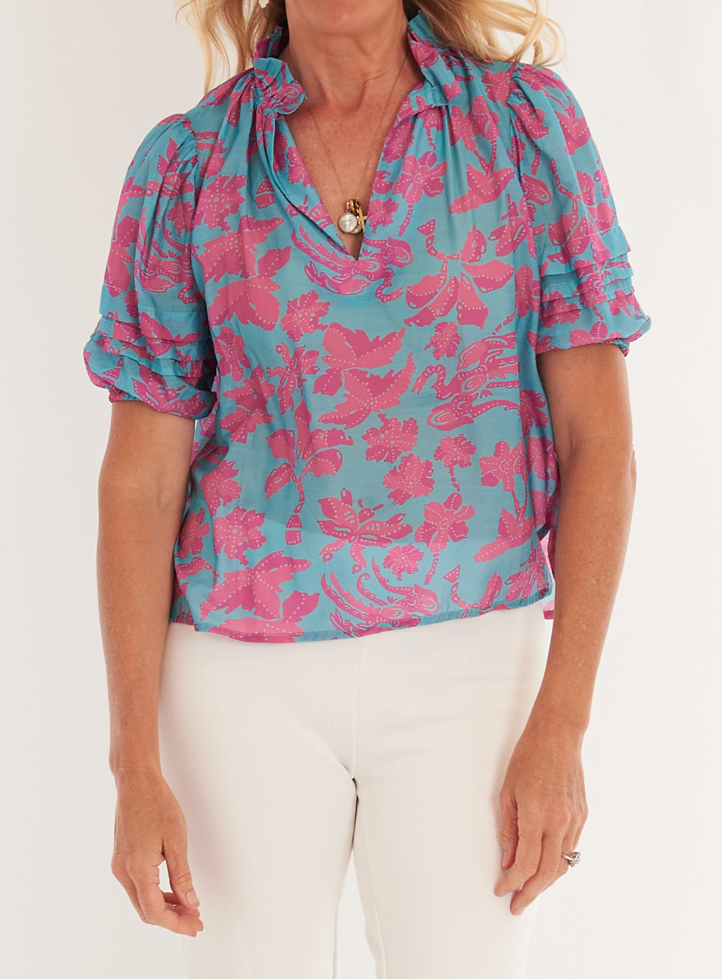 Brearley Blouse - Lingren Mustique SAMPLE