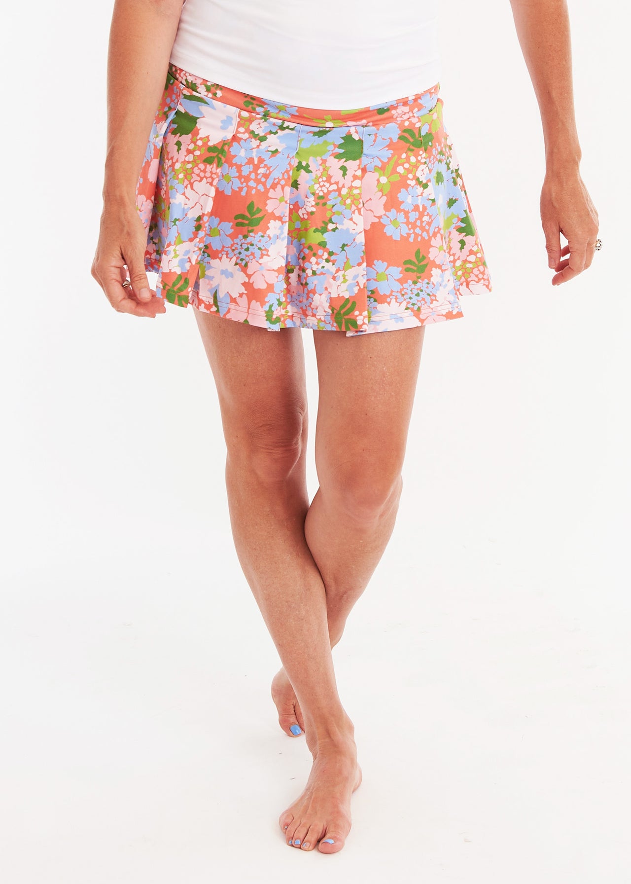 Topsy Skirt - Poppy Guava