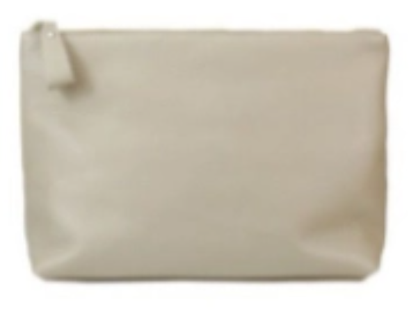 Jijou Capri Pebbled Leather Pouch - Large
