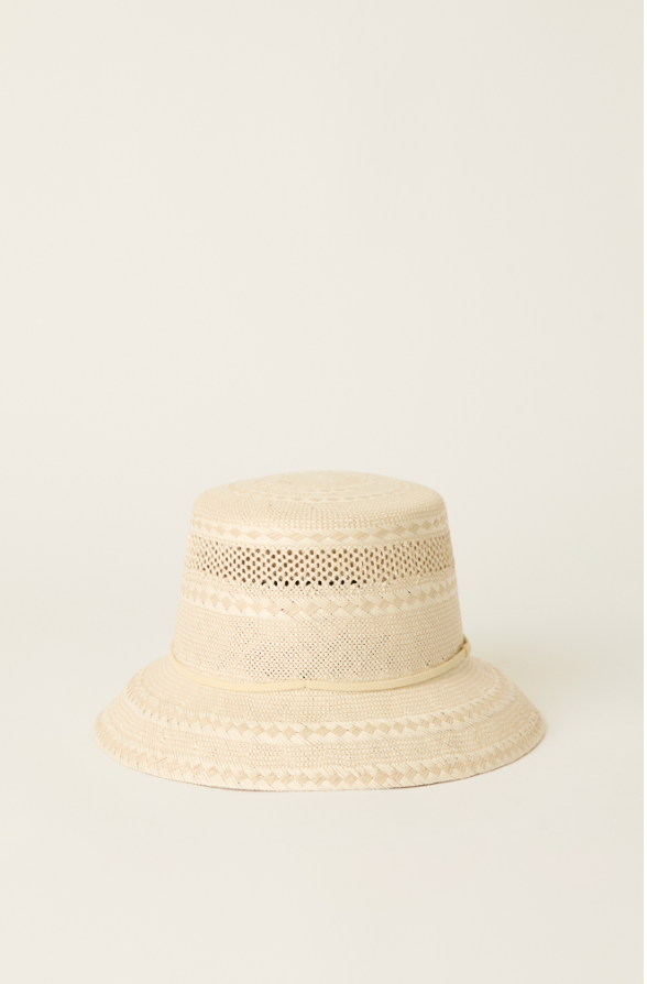 BTB Lola Sisal Bucket - Natural/White