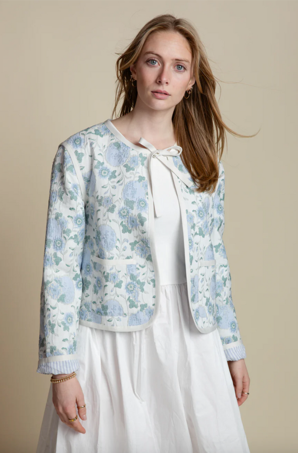Burgess Iris Floral Embroidered Jacket