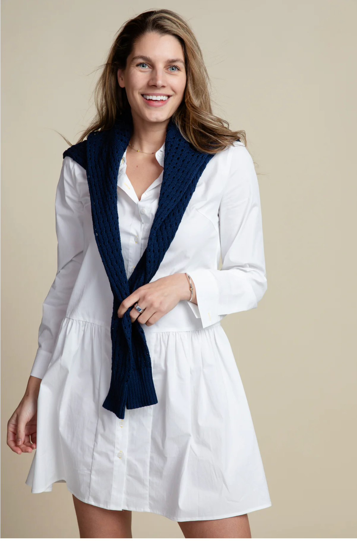 Burgess Elizabeth Dress - White