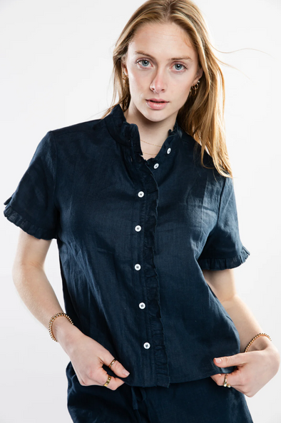 Burgess Lucy Blouse - Navy