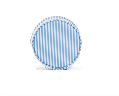 TRVL Jewel Round Case - Pimlico Stripe Chambray