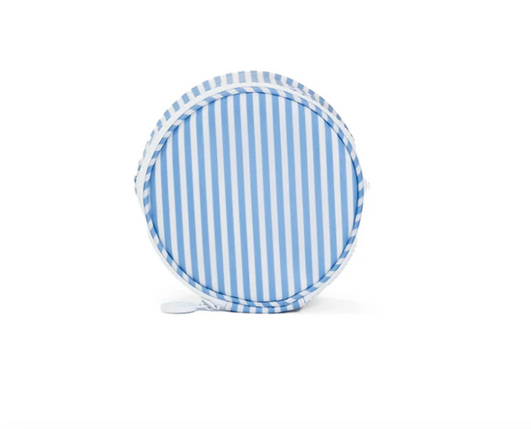 TRVL Jewel Round Case - Pimlico Stripe Chambray