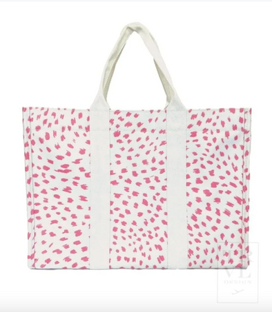 TRVL SPOT ON! LARGE TOTE - SPOT PINK