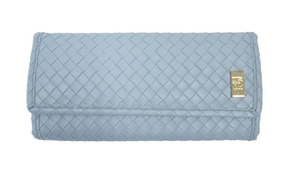 TRVL LUXE JEWELRY WALLET - WOVEN BLEU