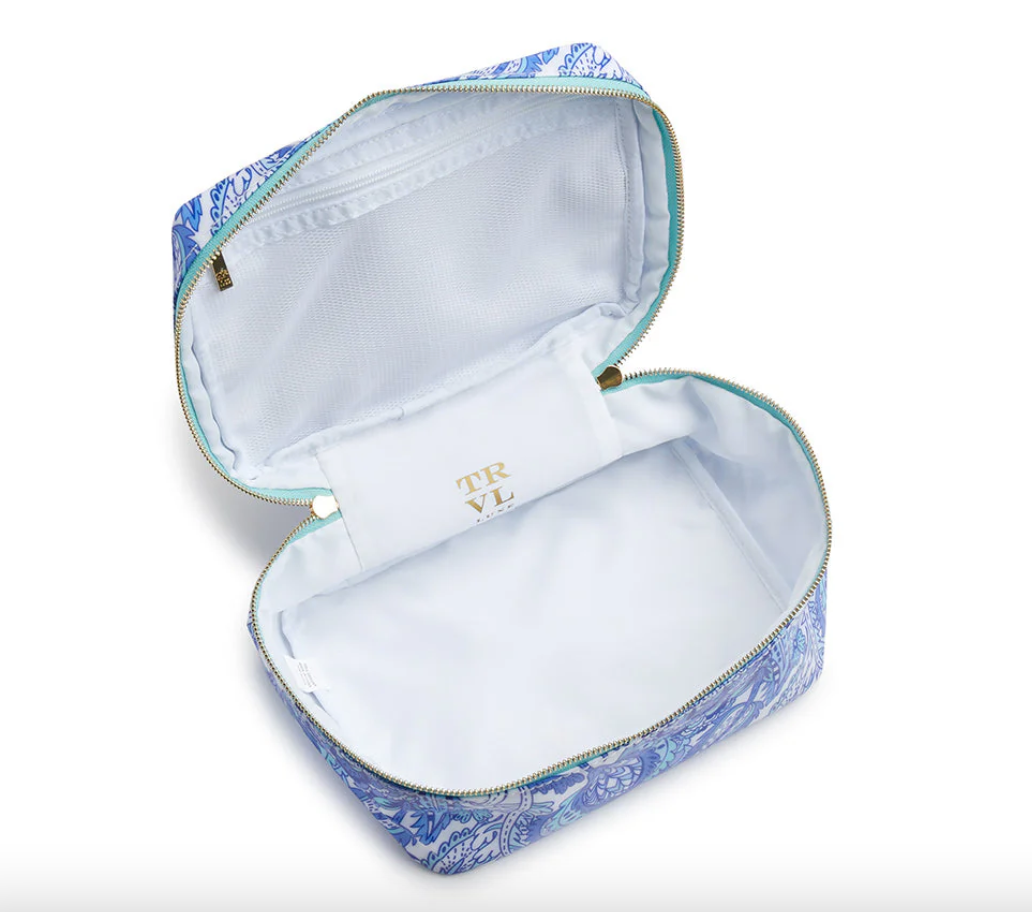 TRVL LUXE GLOSS TOP HANDLE - BLUE PAISLEY