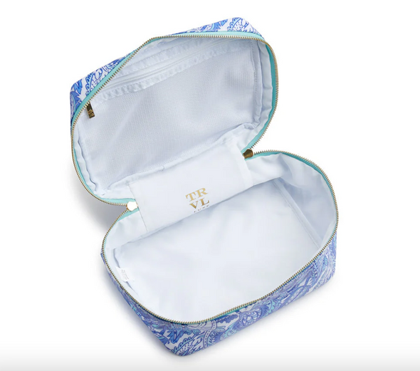 TRVL LUXE GLOSS TOP HANDLE - BLUE PAISLEY