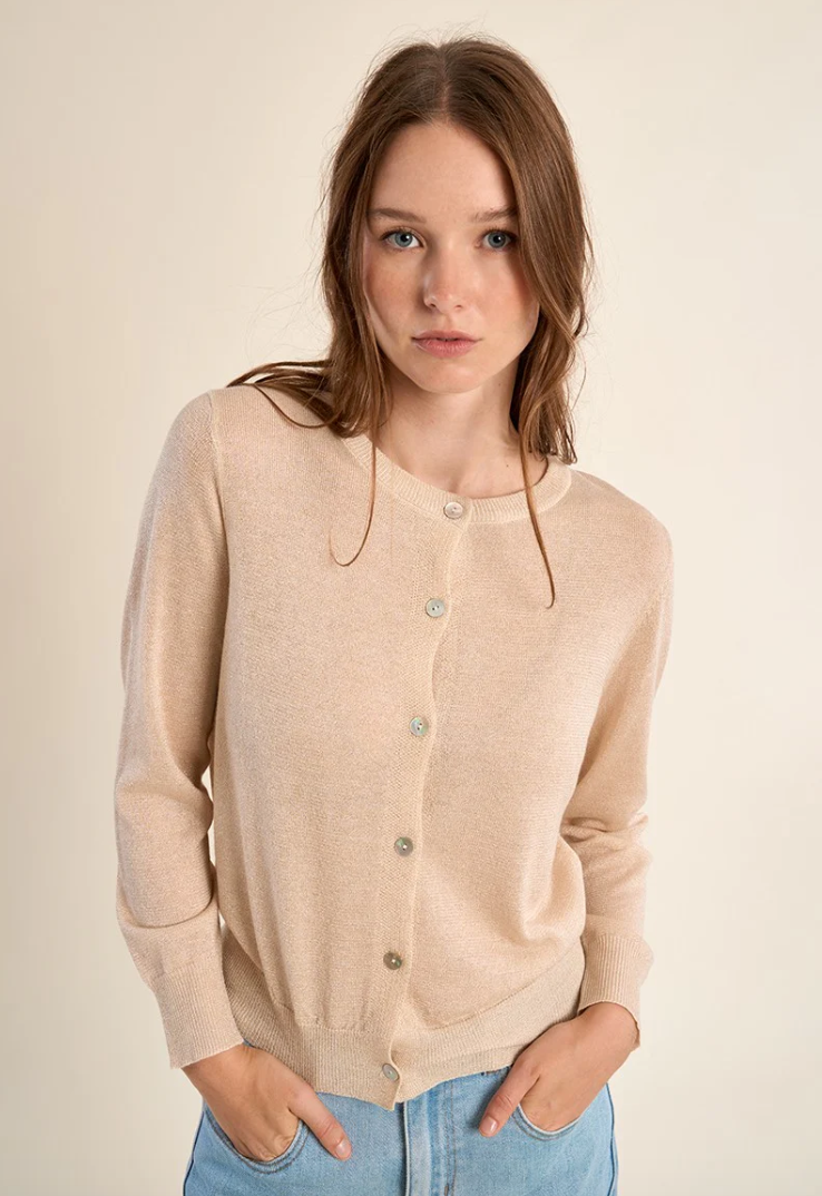 Molly Bracken Light Gold Cardigan
