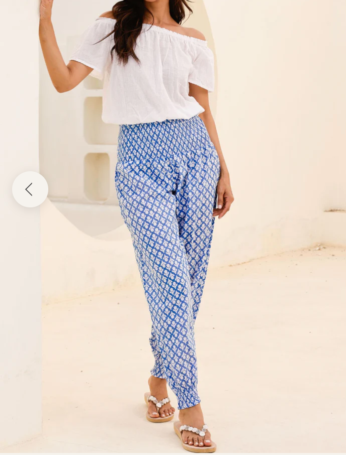Aspiga Harem Pant- Cornflower Blue