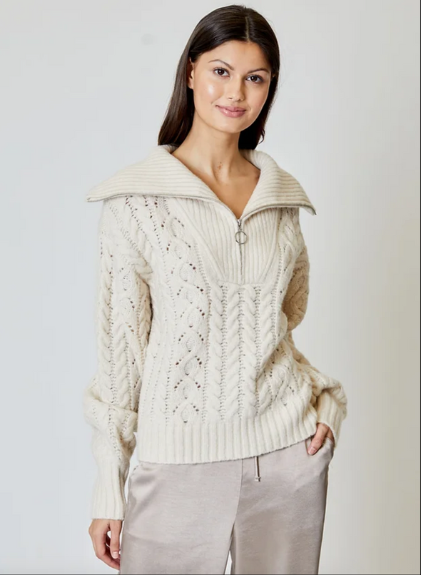 DH New York Finley Pullover Sweater - Ivory
