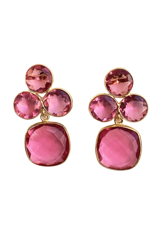 Julie Ryan Design Dabney Hot Pink Earring