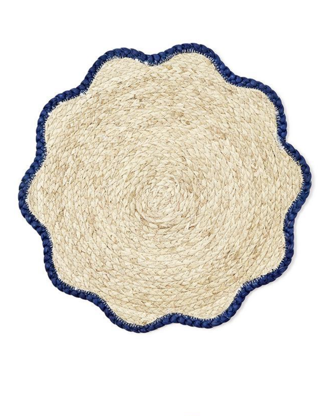 Two's Company Scalloped Edge Placemats (Set of 4)