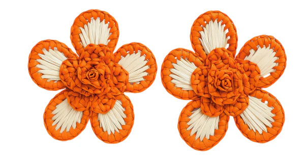 Victoria Dunn Perwinkle Earrings - Orange