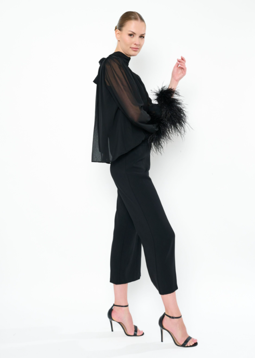 Flora Bea Rossella Top - Black