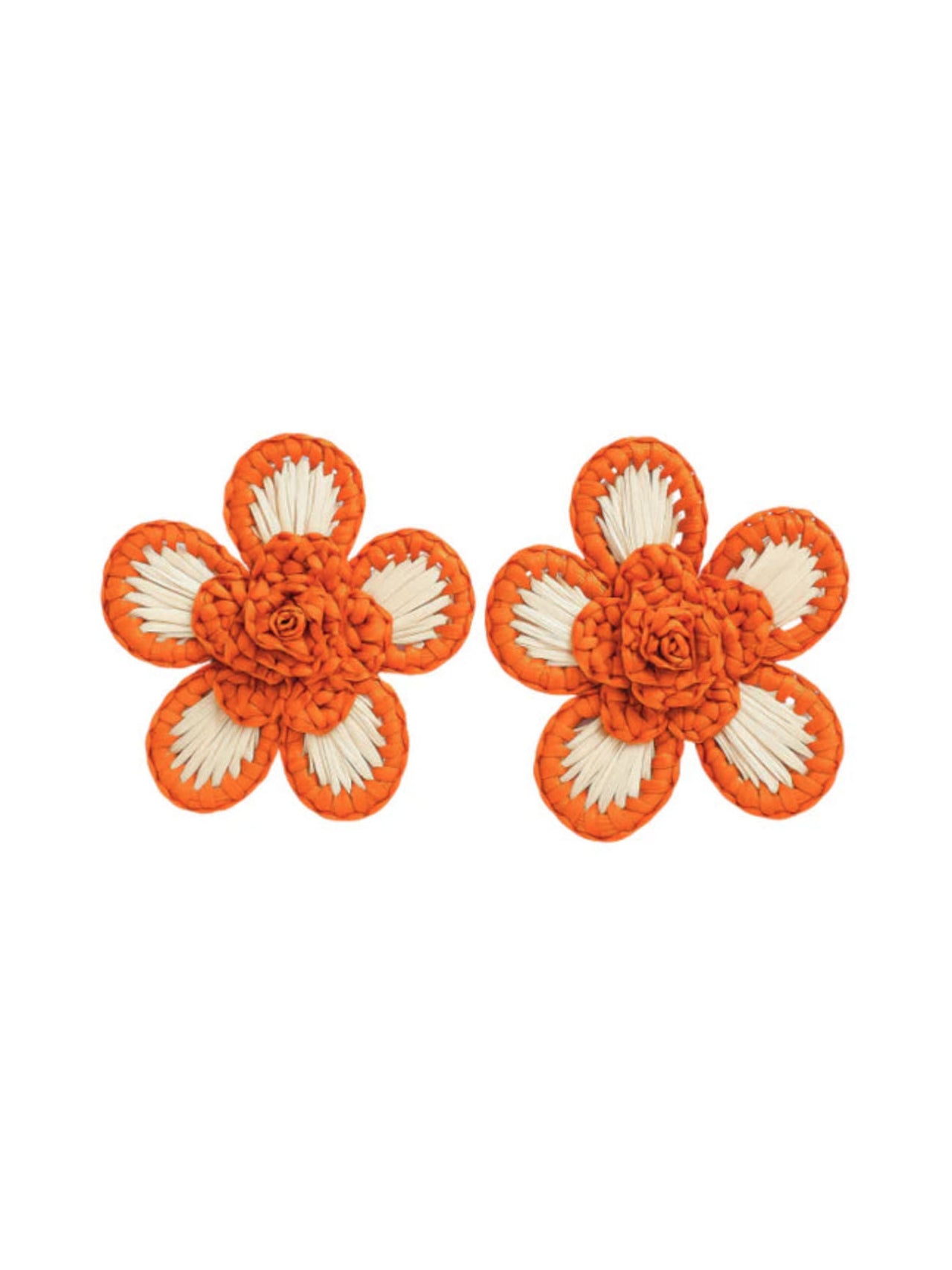 Victoria Dunn Perwinkle Earrings - Orange