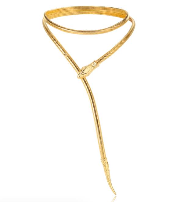 Sahira Serpent Chain Belt/ Necklace - Gold