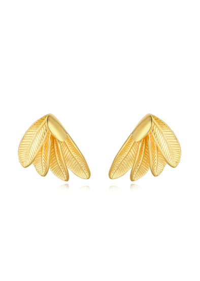 Sahira Beatrice Statement Earring - Gold