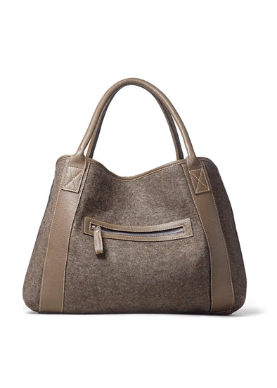 Basically Brazil Michelle Tote Bag - Grey / Brown