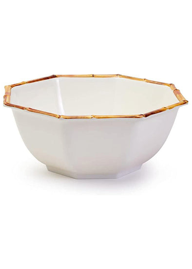 Two's Company Bamboo Touch Octagonal Serving Bowl